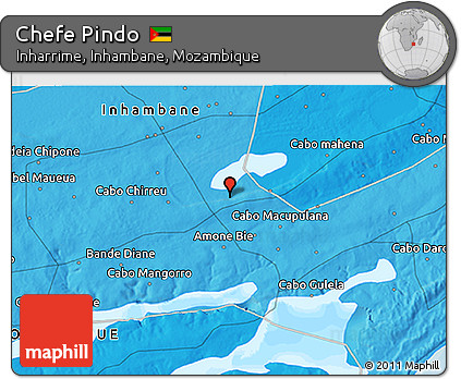 Political 3D Map of Chefe Pindo