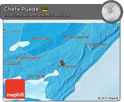 Political 3D Map of Chefe Puede