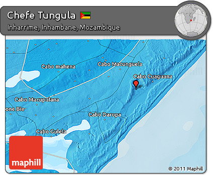 Political 3D Map of Chefe Tungula