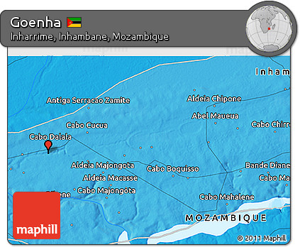 Political 3D Map of Goenha