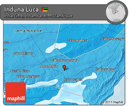 Political 3D Map of Induna Luca