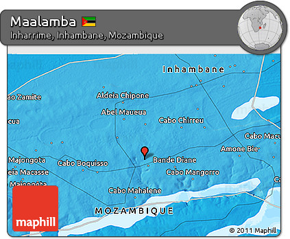 Political 3D Map of Maalamba