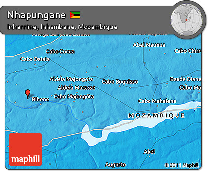 Political 3D Map of Nhapungane