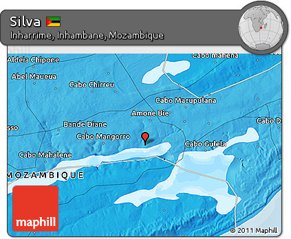 Political 3D Map of Silva