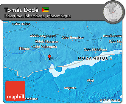 Political 3D Map of Tomás Dodé