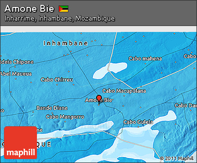 Political 3D Map of Amone Bie
