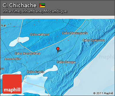 Political 3D Map of C. Chichache