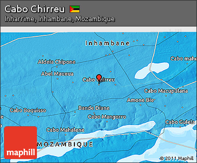 Political 3D Map of Cabo Chirreu