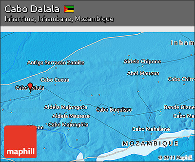 Political 3D Map of Cabo Dalala