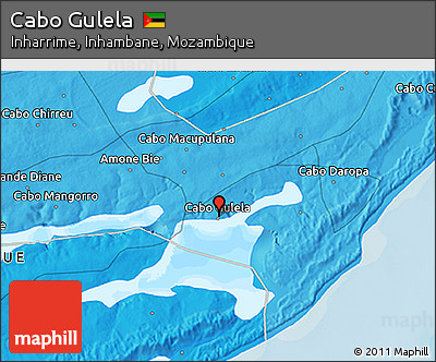 Political 3D Map of Cabo Gulela