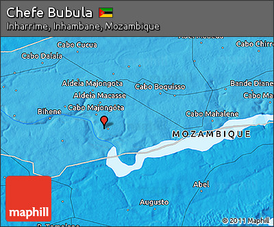 Political 3D Map of Chefe Bubula