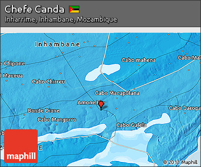 Political 3D Map of Chefe Canda