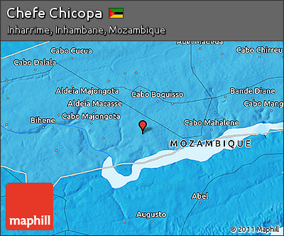 Political 3D Map of Chefe Chicopa