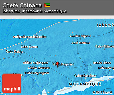 Political 3D Map of Chefe Chinana
