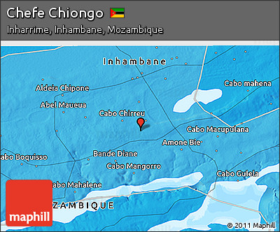 Political 3D Map of Chefe Chiongo