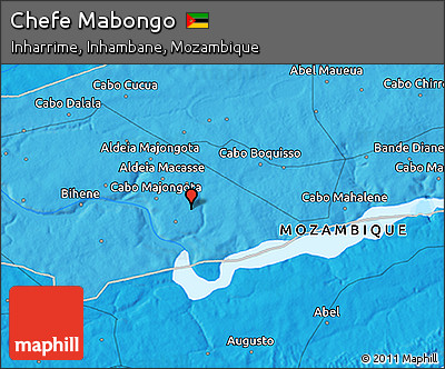 Political 3D Map of Chefe Mabongo