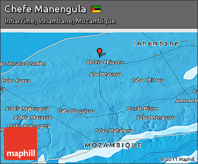 Political 3D Map of Chefe Manengula