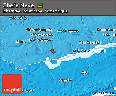 Political 3D Map of Chefe Neve