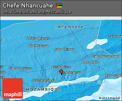 Political 3D Map of Chefe Nhancuahe