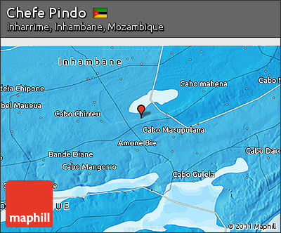 Political 3D Map of Chefe Pindo