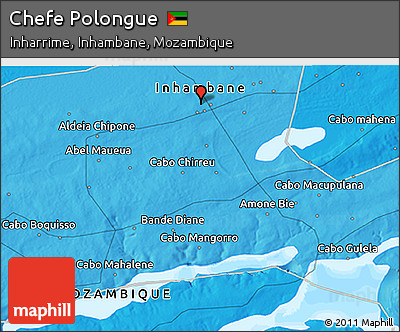Political 3D Map of Chefe Polongue