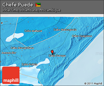 Political 3D Map of Chefe Puede