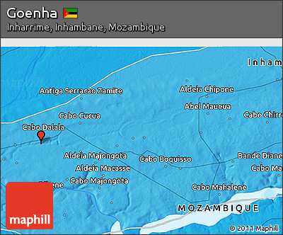 Political 3D Map of Goenha