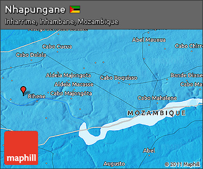 Political 3D Map of Nhapungane