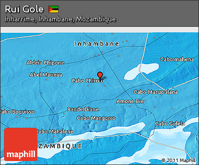 Political 3D Map of Rui Gole