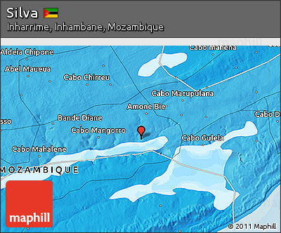 Political 3D Map of Silva