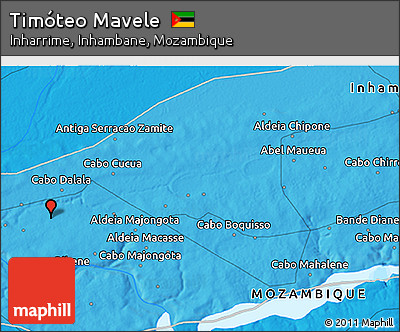 Political 3D Map of Timóteo Mavele