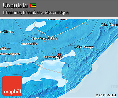 Political 3D Map of Ungulela