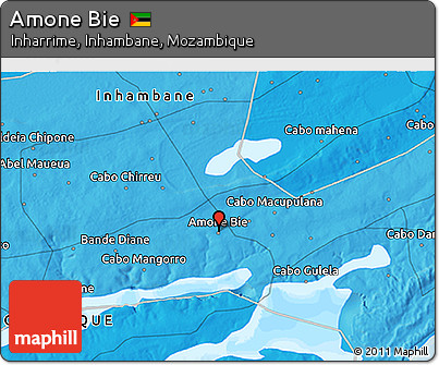 Political 3D Map of Amone Bie