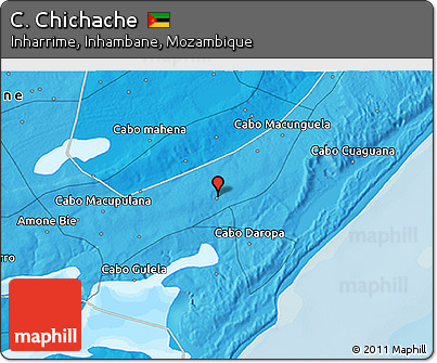 Political 3D Map of C. Chichache