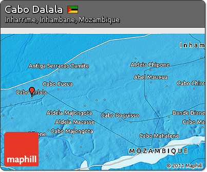 Political 3D Map of Cabo Dalala