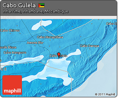 Political 3D Map of Cabo Gulela