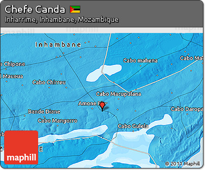 Political 3D Map of Chefe Canda