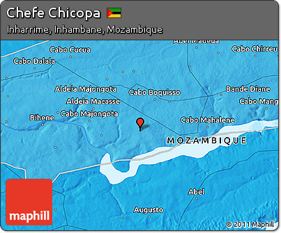 Political 3D Map of Chefe Chicopa