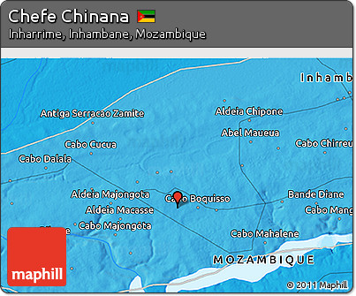 Political 3D Map of Chefe Chinana