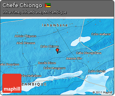 Political 3D Map of Chefe Chiongo