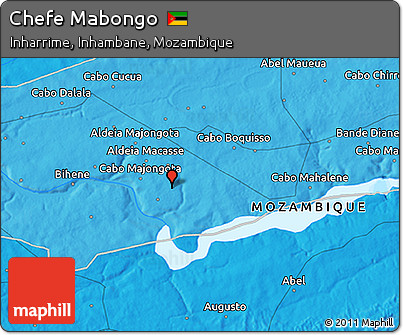 Political 3D Map of Chefe Mabongo