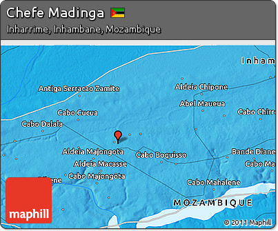 Political 3D Map of Chefe Madinga