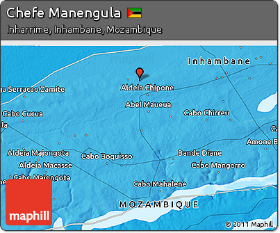 Political 3D Map of Chefe Manengula