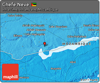 Political 3D Map of Chefe Neve