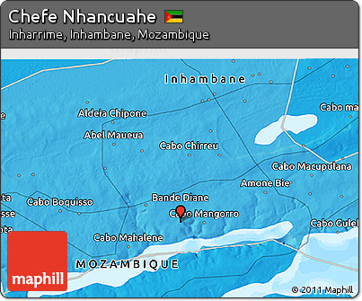 Political 3D Map of Chefe Nhancuahe