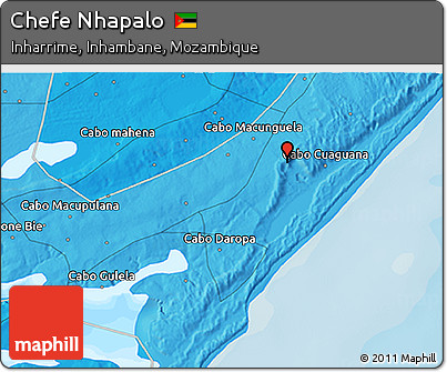 Political 3D Map of Chefe Nhapalo