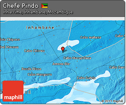 Political 3D Map of Chefe Pindo