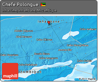 Political 3D Map of Chefe Polongue