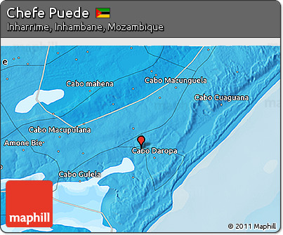 Political 3D Map of Chefe Puede