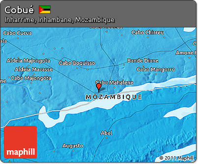 Political 3D Map of Cobué